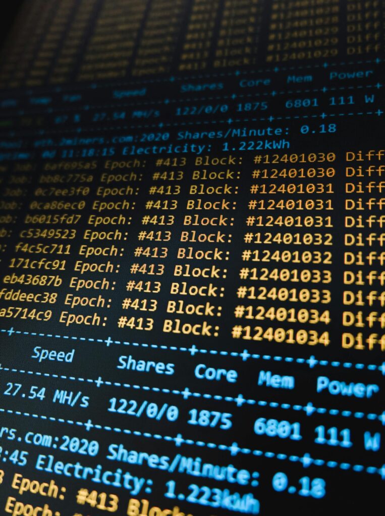 Interface displaying real-time data on a computer monitor.